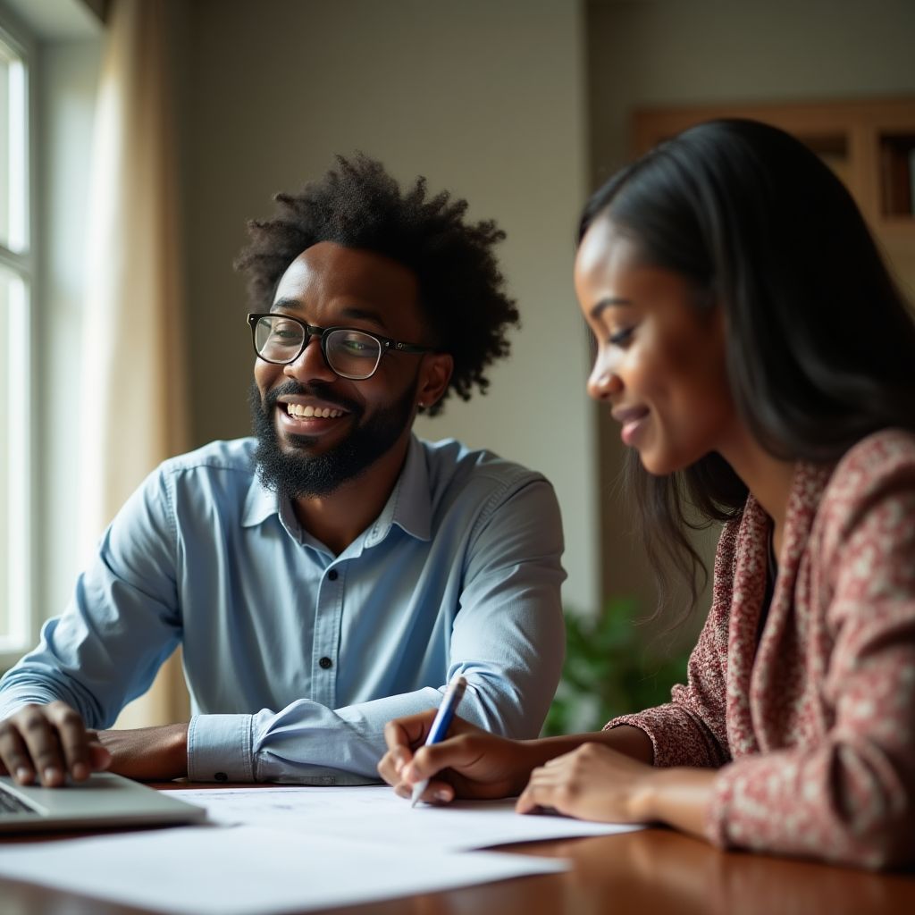 Client implementing financial strategies